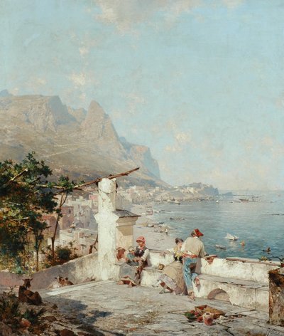 Capri, Golfo de Nápoles de Franz Richard Unterberger